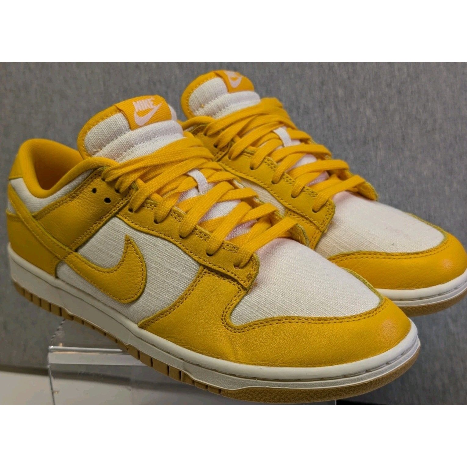 Nike Dunk Low Retro University Gold Coconut Milk Hf4867-739 Sneaker Hemp Sz 10.5